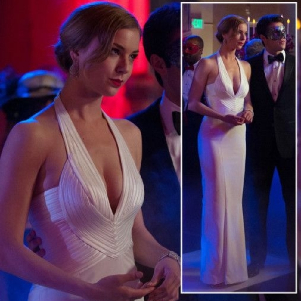 White BCBG Gown As Seen On Revenge!